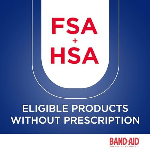 BAND-AID Brand Flexible Fabric Adhesive Bandages, Assorted Sizes, 100 Count