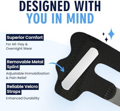 Dr. Frederick's Padded Trigger Finger Splint, Adjustable, Regular Fit, 2 ct