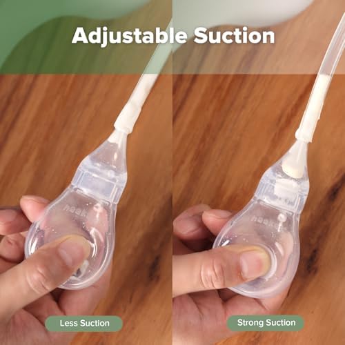 Haakaa Silicone Baby Nasal Aspirator, Easy-Clean Nose Bulb Syringe