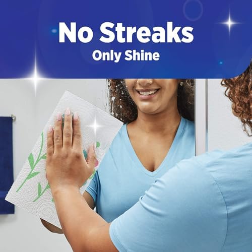 Sparkle Pick-A-Size Paper Towels, Spirited Prints, 2 Double Rolls, Strong 2 Ply Towels for Kitchen Cleanup and Everyday Messes