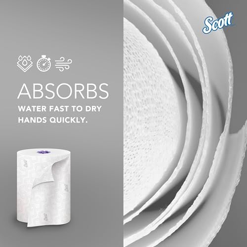 Scott Professional Hard Roll Paper Towels, Bulk, 6 Rolls x 950' (02001)