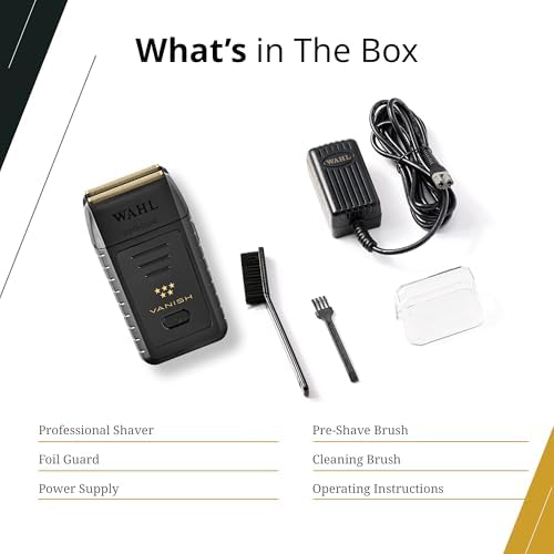 Wahl Professional 5 Star Vanish Cordless Foil Shaver, Model 08173-700