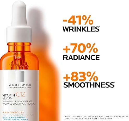 La Roche-Posay 12% Vitamin C Face Serum, 2 formulas with hyaluronic acid