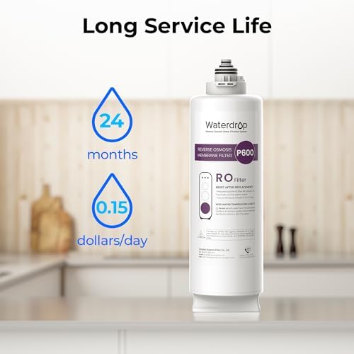 Waterdrop G3P600-RO Filter, Replacement for G3P600 System, 2-year Lifetime