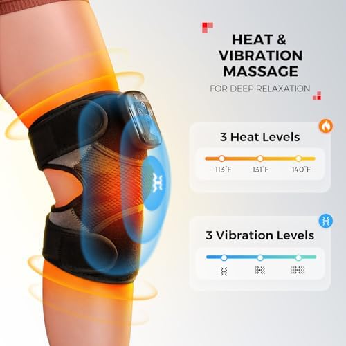 LTW Knee Massager with Heat and Red Light Therapy for Knee Pain Relief