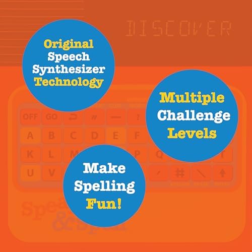 Speak & Spell Educational Learning Toy, Spelling Games, 80s Retro Handheld