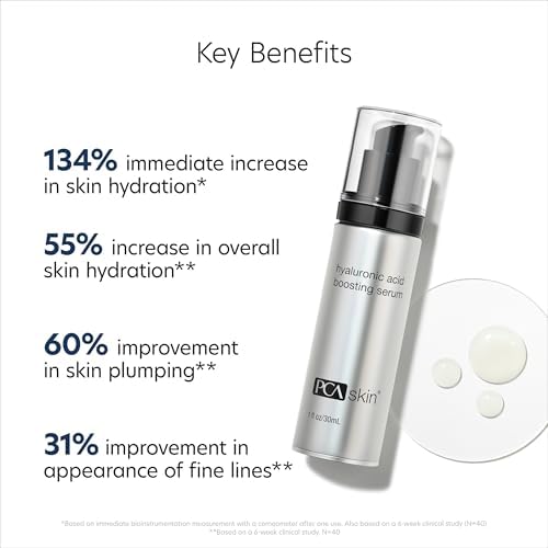 PCA SKIN Hyaluronic Acid Boosting Hydrating Face Serum, Lightweight, 1 oz