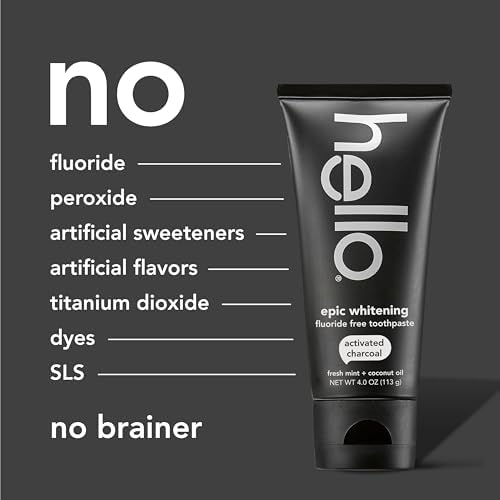 hello Epic Whitening Activated Charcoal Toothpaste, 4 oz