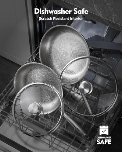 VocVoi Titanium pans for cooking,12" Nonstick pro frying cookware