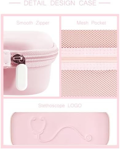 Stethoscope Case for 3M Littmann Classic III & Lightweight II S.E, Pink