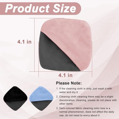 BFXM Car Screen Cleaner, 4.1''×4.1'' Pink Microfiber Dashboard Wipes