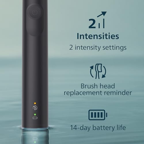 Philips Sonicare 4100 Rechargeable Electric Toothbrush, 1 Brush Head, Black