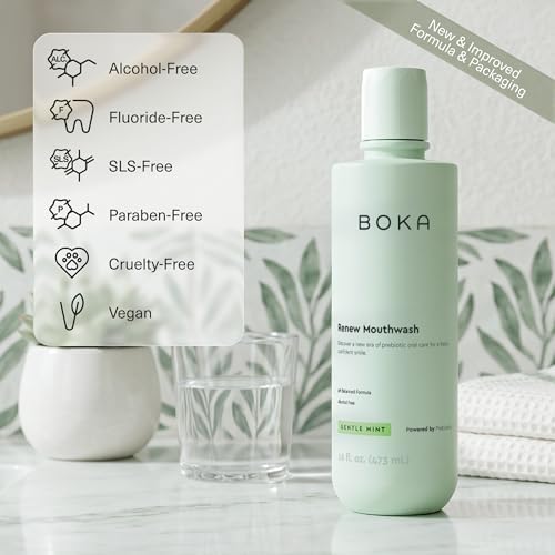 Boka Renew Liquid Mouthwash Gentle Mint & Lemongrass 16 oz 1pack