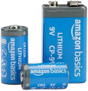 Amazon Basics 4-Pack CR2 Lithium Batteries, 3 Volt, Long Lasting Power, Reliable, Low Self-Discharge Rate