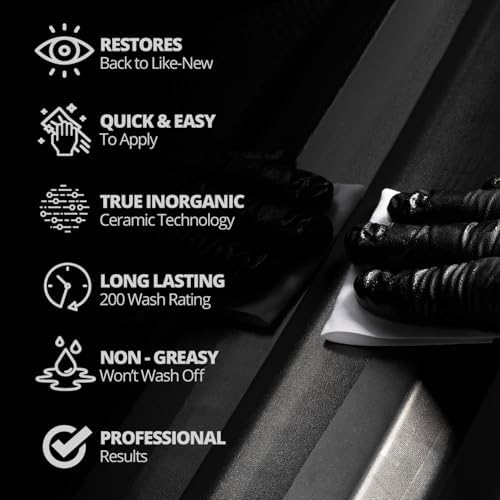 CERAKOTE® Ceramic Trim Coat Kit - Quick Plastic Trim Restorer - Ceramic Coating Guaranteed Restoration to Last Over 200 Washes – A Ceramic Coating, Not a Dressing
