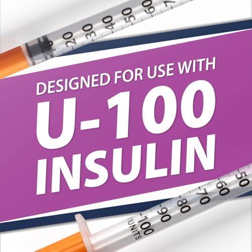 EasyTouch U-100 Pet Insulin Syringes (28G 0.5cc 1/2") - 100 ct.