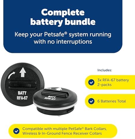 PetSafe RFA-67 6V Replacement Battery, 6-Pack | Genuine RFA-67 6V Lithium Batteries, Each Lasts 1-3 Months