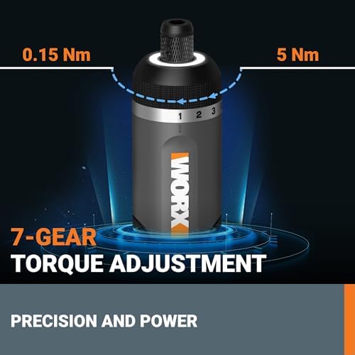 WORX Cordless Screwdriver, 4V 30-Piece Accessory Kit, WX242L