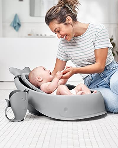 Skip Hop Baby Bath Rinse Cup MOBY Tear-free Waterfall Rinser Grey Age 0+