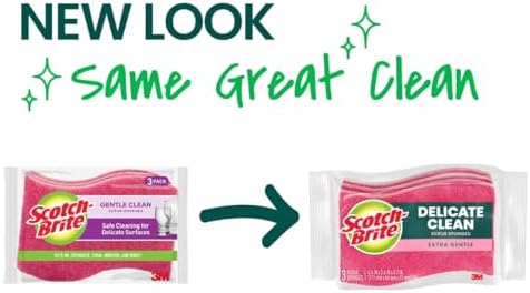 Scotch-Brite Delicate Clean Non-Scratch Scrub Sponge, 3 Pack