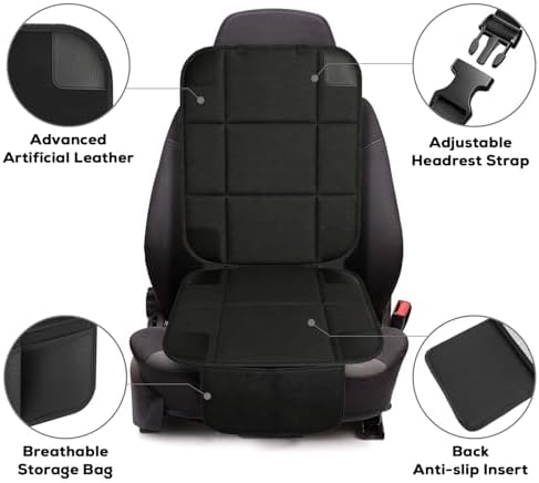 VLM Car Seat Protector for Child Car Seat, 600D Waterproof Padded Cover
