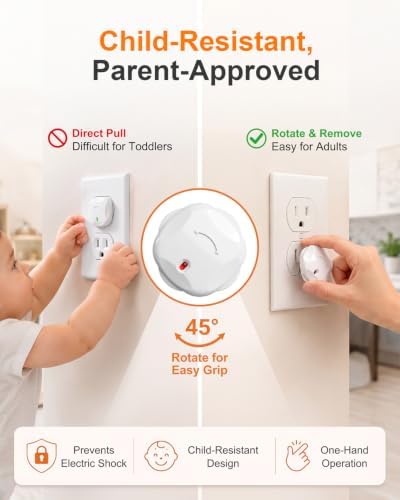 Outlet Covers Baby Proofing, 24 Pack Child Proof Outlet Plug Covers