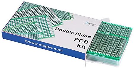 ELEGOO 32Pcs Double Sided PCB Board Prototype Kit for DIY Soldering