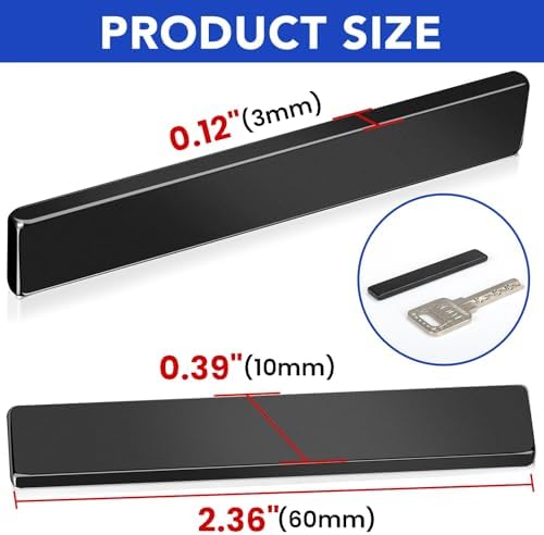 MIKEDE Strong Neodymium Magnets with Adhensive Backing 60x10x3 mm, 5 Pcs