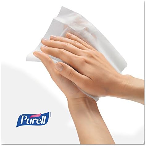 PURELL 902210BX Sanitizing Hand Wipes, 5 x 7, 100/Box