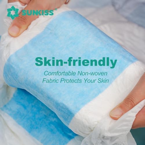 SUNKISS TrustPlus Adult Diapers with Tabs, Unisex, Medium, 15 Count