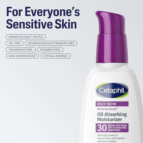 Cetaphil DermaControl Oil Absorbing Moisturizer, SPF 30, Oily Skin, 4oz