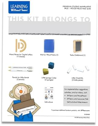 Learning Without Tears Hands-On Student Pack, Letters & Numbers Kit