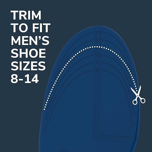 Dr. Scholl's Knee All-Day Pain Relief Orthotics - Insoles for Immediate and All-Day Knee Pain Relief Including Pain from Osteoarthritis and Runner’s Knee, Size 8-14, 1 Pair, Trim to Fit Inserts