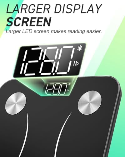 INSMART Smart Scale for Body Weight, 0.1lb High Accuracy,17 Metrics