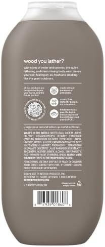 method Men’s Body Wash, Cedar + Cypress, 18 fl oz, 3 Pack