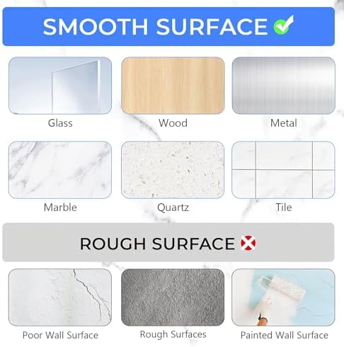 Shower Caddy Adhesive Replacement Hooks, Strong Waterproof Strips, No Drilling for Bathroom Shelves, Kitchen Racks, and Soap Holders (Transparent-14 Pack)