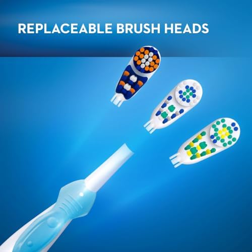 Oral-B Deep Clean Battery Powered Toothbrush Replacement Brush Heads Refill, Soft, 2 Count