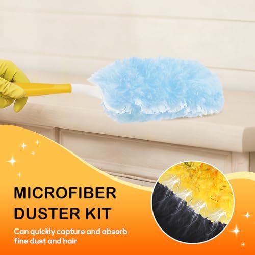 SetSail 25 Count Duster Refills Compatible with Swiffer Dusters, Blue
