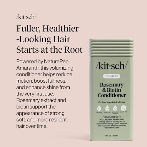 Kitsch Rosemary & Biotin Conditioner for Hair Growth – Made in USA, 12.3 oz