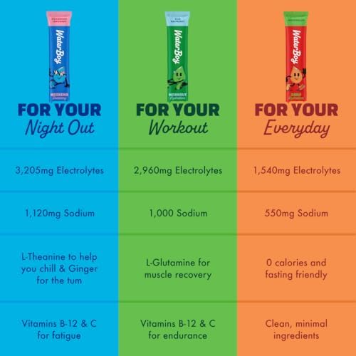 Waterboy Weekend Recovery, Variety Pack, Sugar Free Electrolytes 24ct