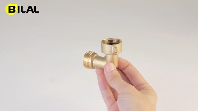 90-Degree Hose Elbow For RVs — Solid Brass Construction
