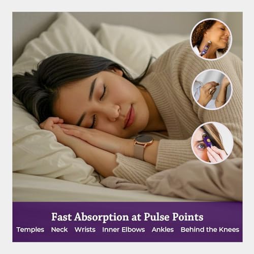 Silk Road Organic Lavender Essential Oil Calming Roll-On, USDA Certified