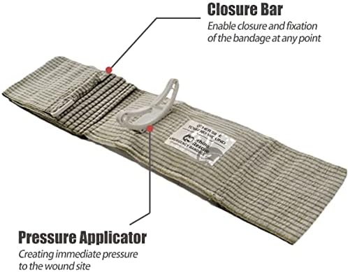 RHINO RESCUE 6" Israeli Emergency Bandage, Tactical IFAK Dressing 2PC