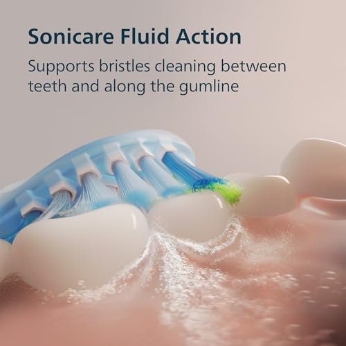 Philips Sonicare 6500 Rechargeable Electric Toothbrush, 2 Brush Head, White