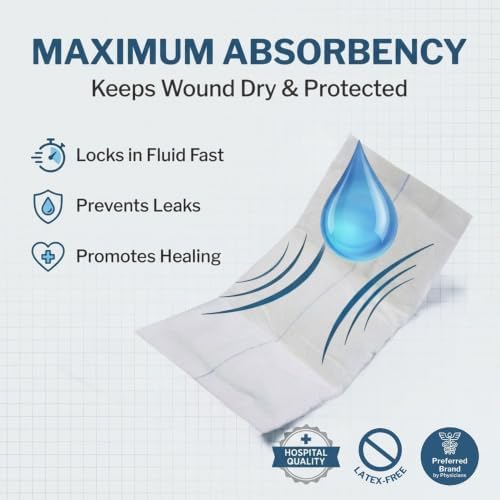 McKesson Sterile Abdominal- ABD Pads 20, Post Op, 5 x 9 in, 20 Pack