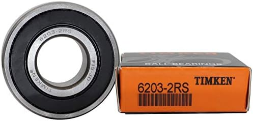 2PACK TIMKEN 6203-2RS Deep Groove Ball Bearing 17x40x12mm