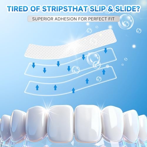 Milumber Teeth Whitening Strips for Sensitive, 42 Strips(21 Uses), Mint