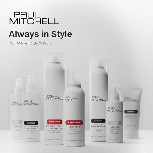 Paul Mitchell Sculpting Foam, Touchable, Flexible Hold + Frizz Control, For All Hair Types