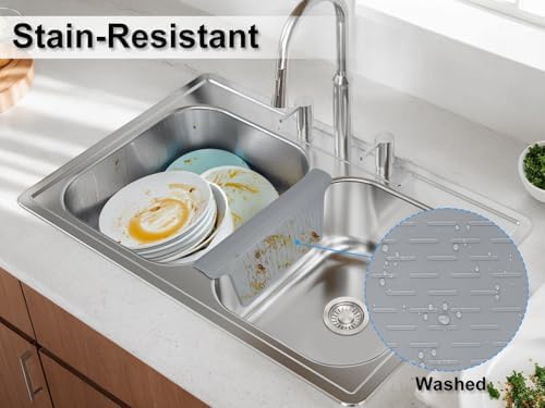 Sink Saddle, Kitchen Sink Mat, Divider Protector Mat, Silicone Protector