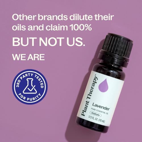 Plant Therapy Lavender Essential Oil, 10 mL (1/3 oz), 100% Pure & Undiluted
